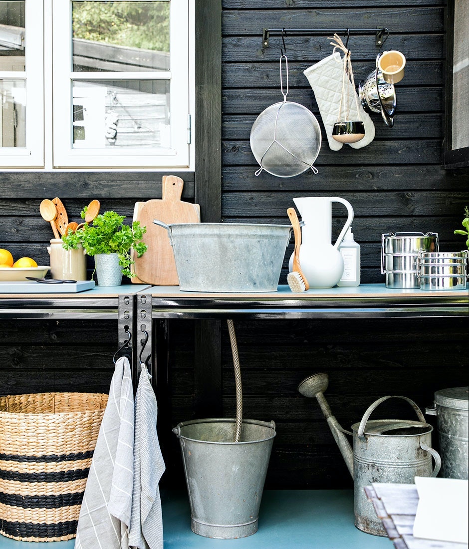 Skal dit udekøkken være med eller uden vask? Se de forskellige muligheder her. 