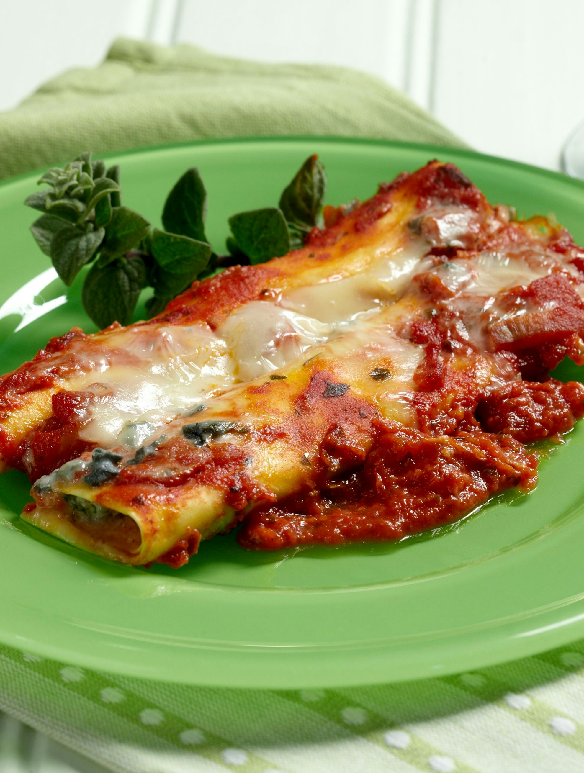 Cannelloni med pancetta og gorgonzola