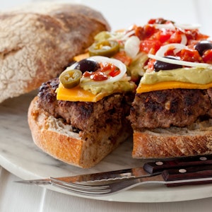 Kæmpe mexicansk burger