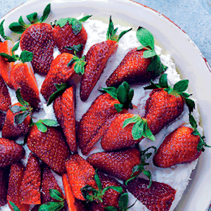 jordbær cheesecake opskrift