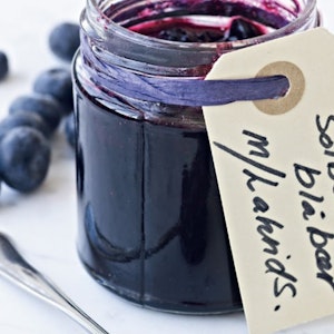 Blåbær/solbærmarmelade med lakrids