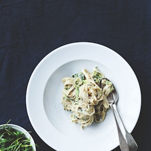 Pasta med squash og ricotta