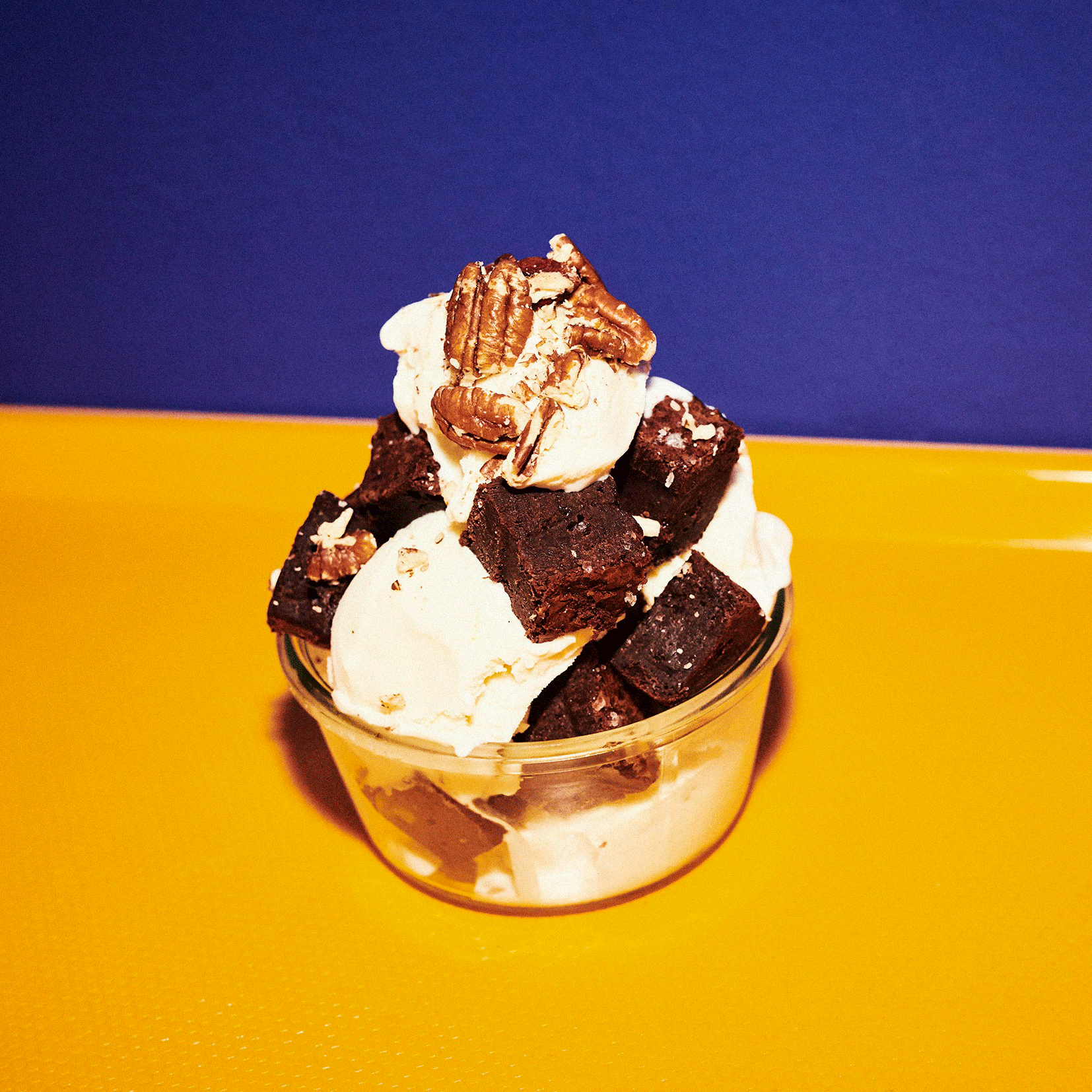 Christel Pixis brownie med vanljeis