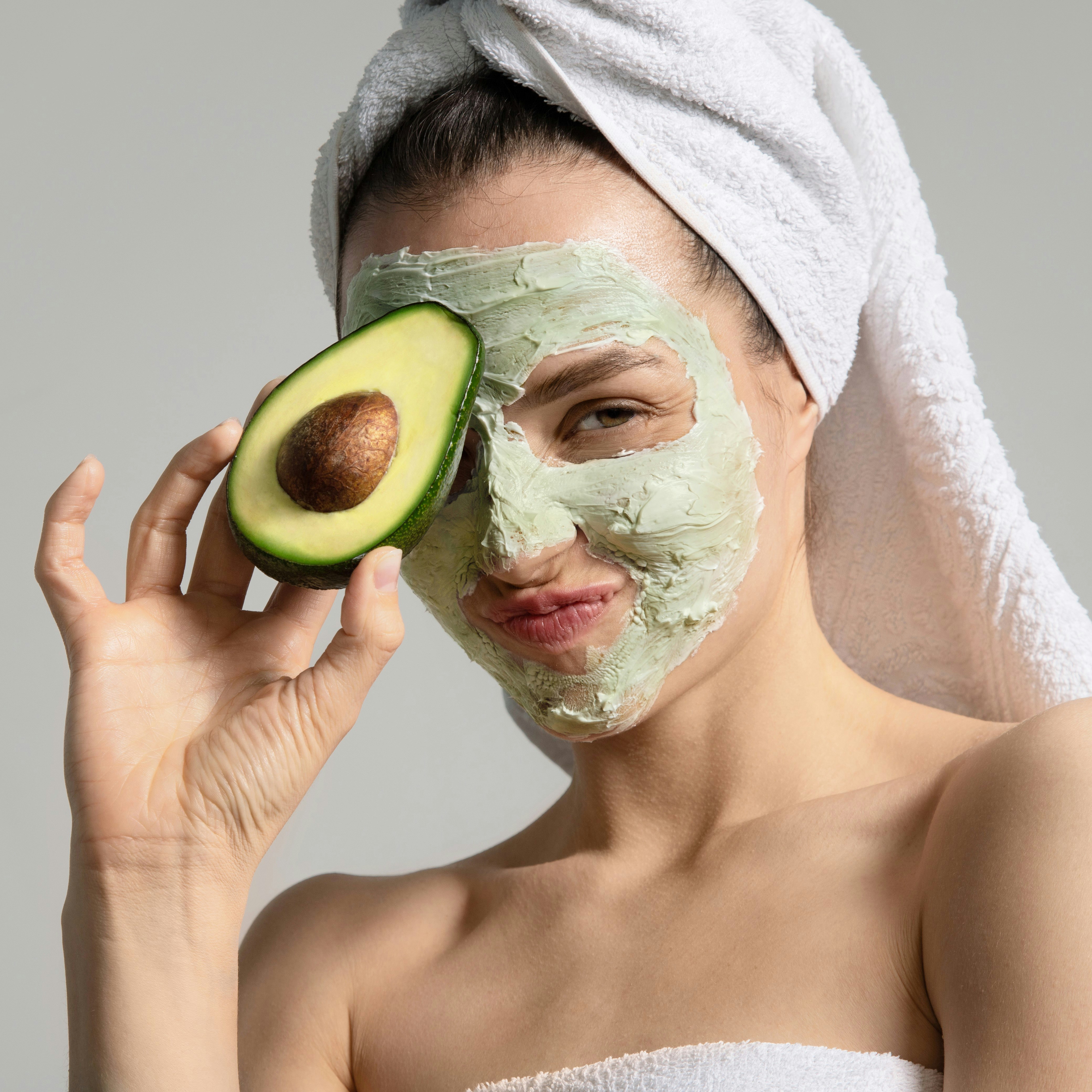Hjemmelavet ansigtsmaske avocado