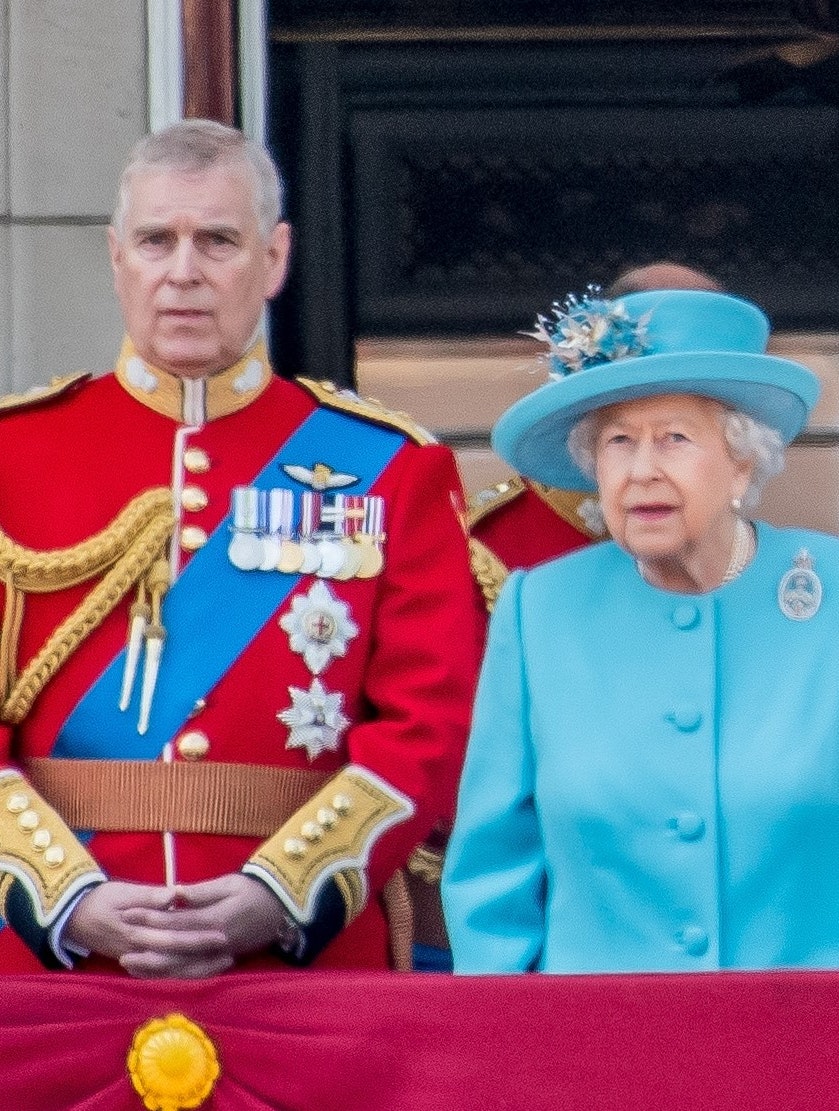Prins Andrew og dronning Elizabeth