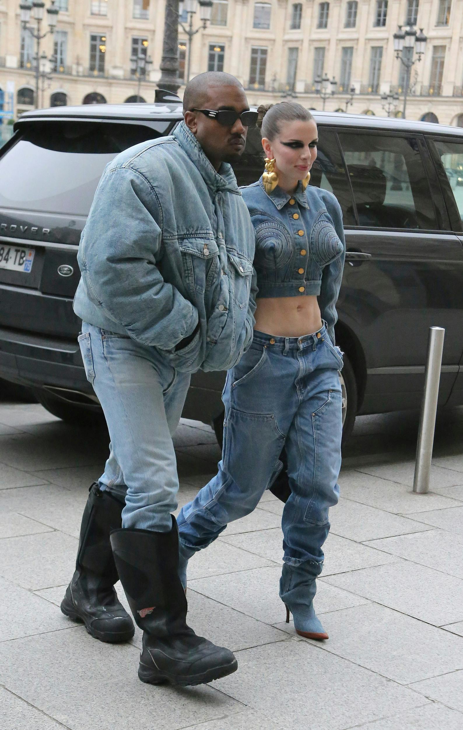 Kanye West og Julia Fox.