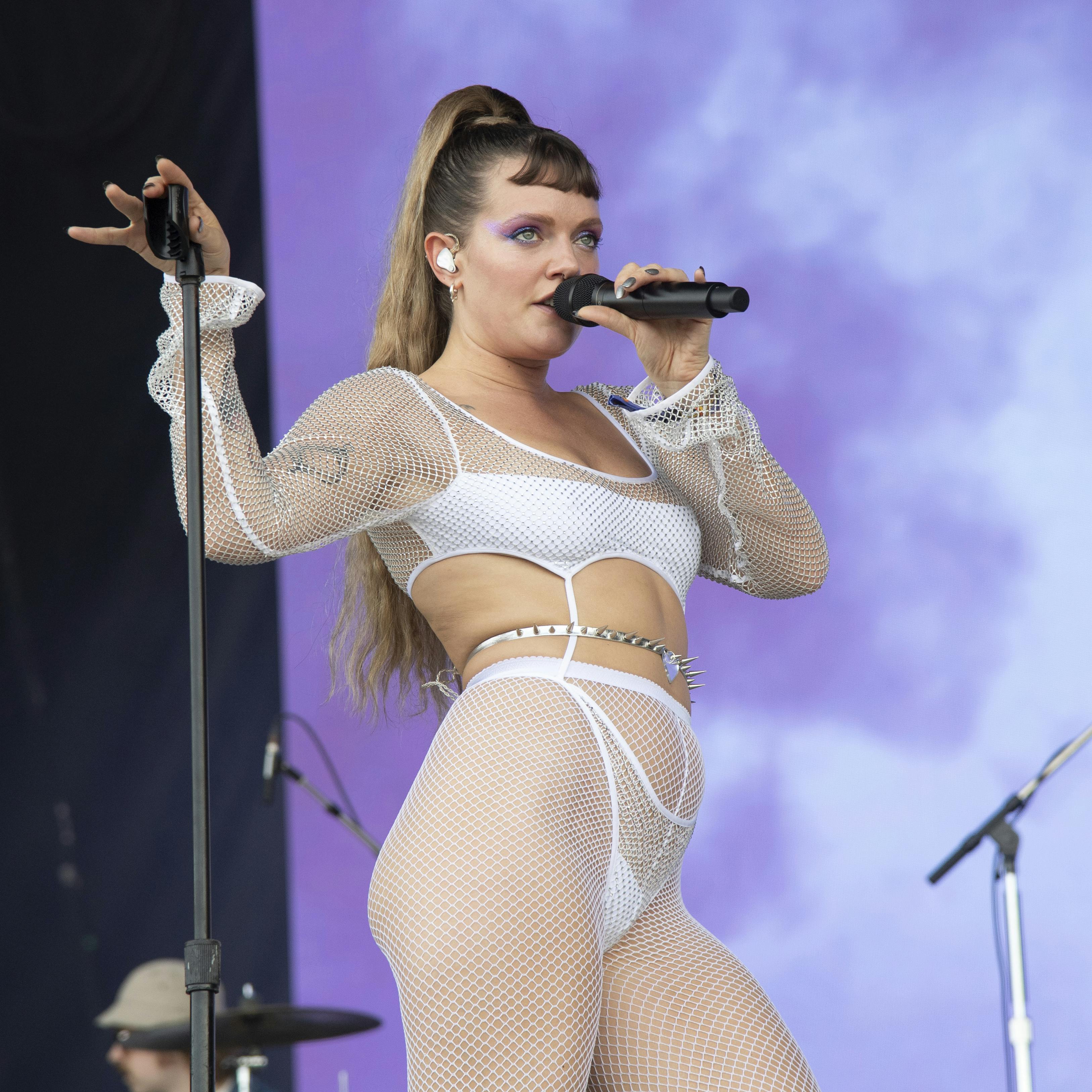 Tove Lo performs at the Bonnaroo Music and Arts Festival on Friday, June 17, 2022 in Manchester, Tenn. (Photo by Amy Harris/Invision/AP)