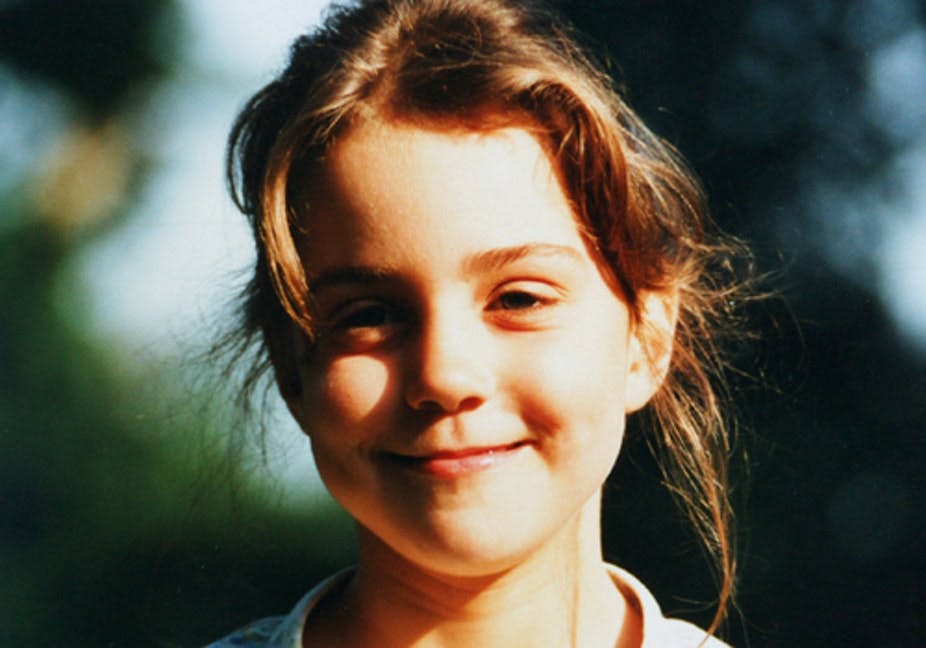 Prinsesse Kate Middleton da hun var en lille pige