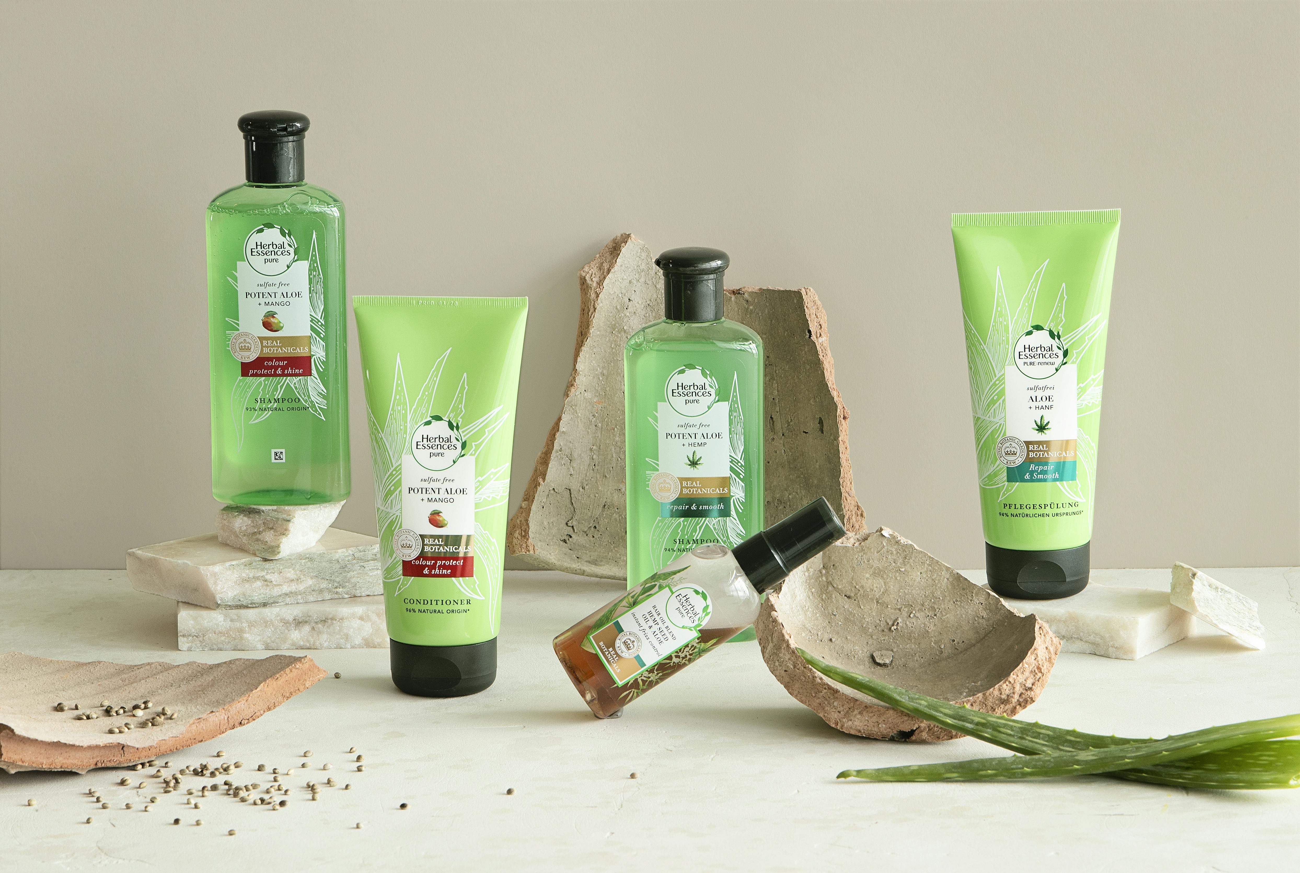 Herbal Essences shampoo og balsam med aloe vera