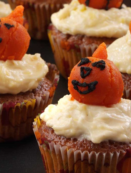 græskar-cupcakes