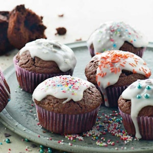 chokolademuffins med frosting