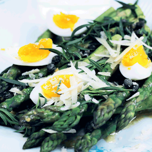 Lækker opskrift med grønne asparges.