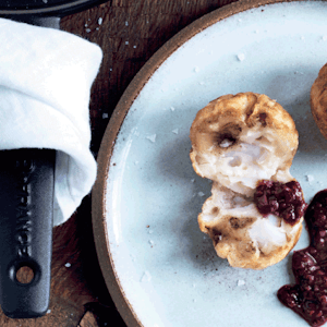 Æbleskiver med torsk