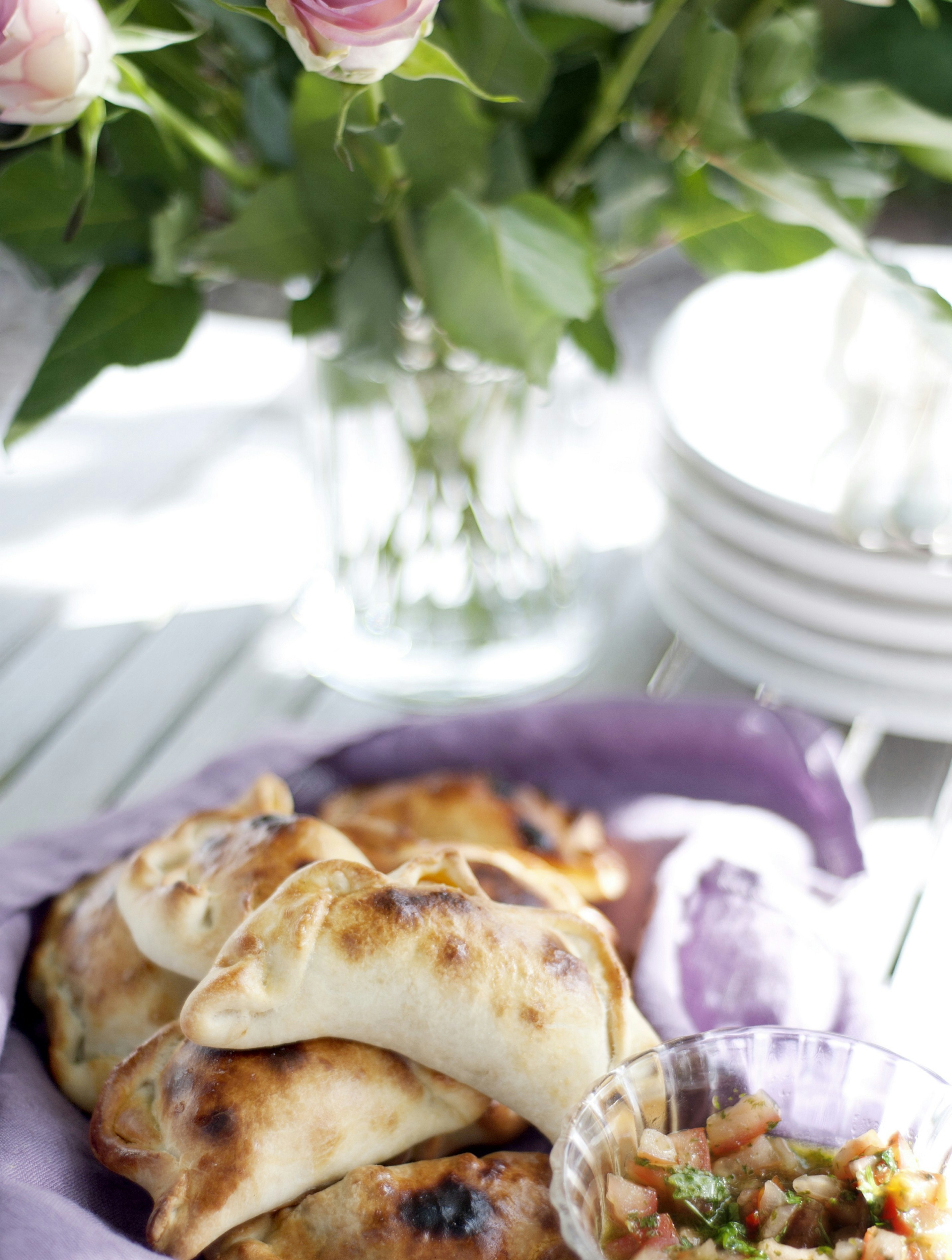 Empanadas med oksekød.