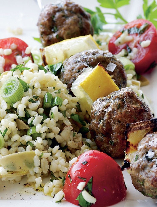 Græske frikadeller på spyd
