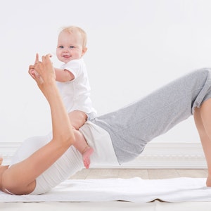 træningsøvelse med baby