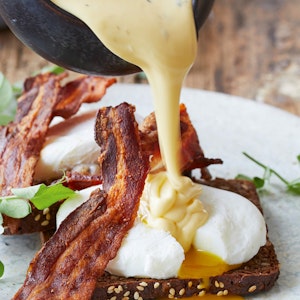 Eggs Benedict på rugbrød