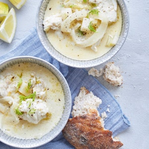 Fiskesuppe med knoldselleri og fennikel