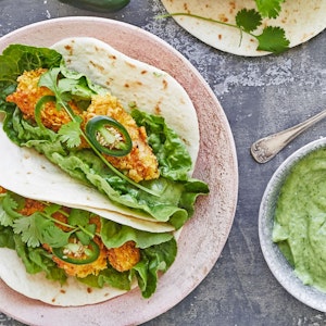 Fisketacos med koriandercreme