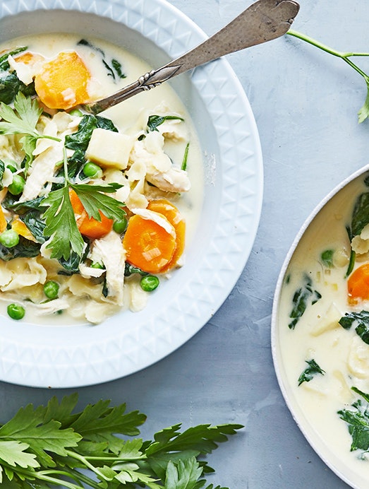 Italiensk kyllingesuppe