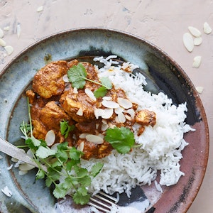 Kylling korma med basmatiris
