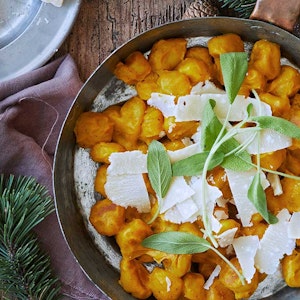Gnocchi med græskarsauce