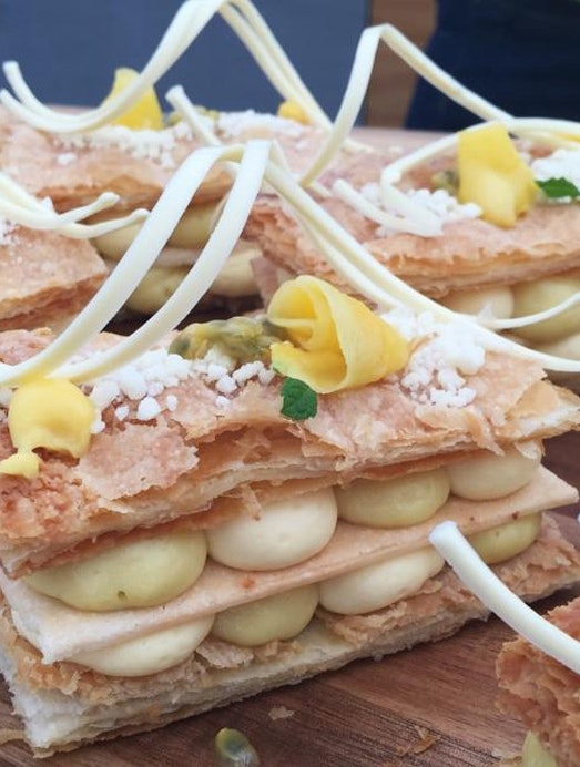 Millefeuille med passionsfrugt