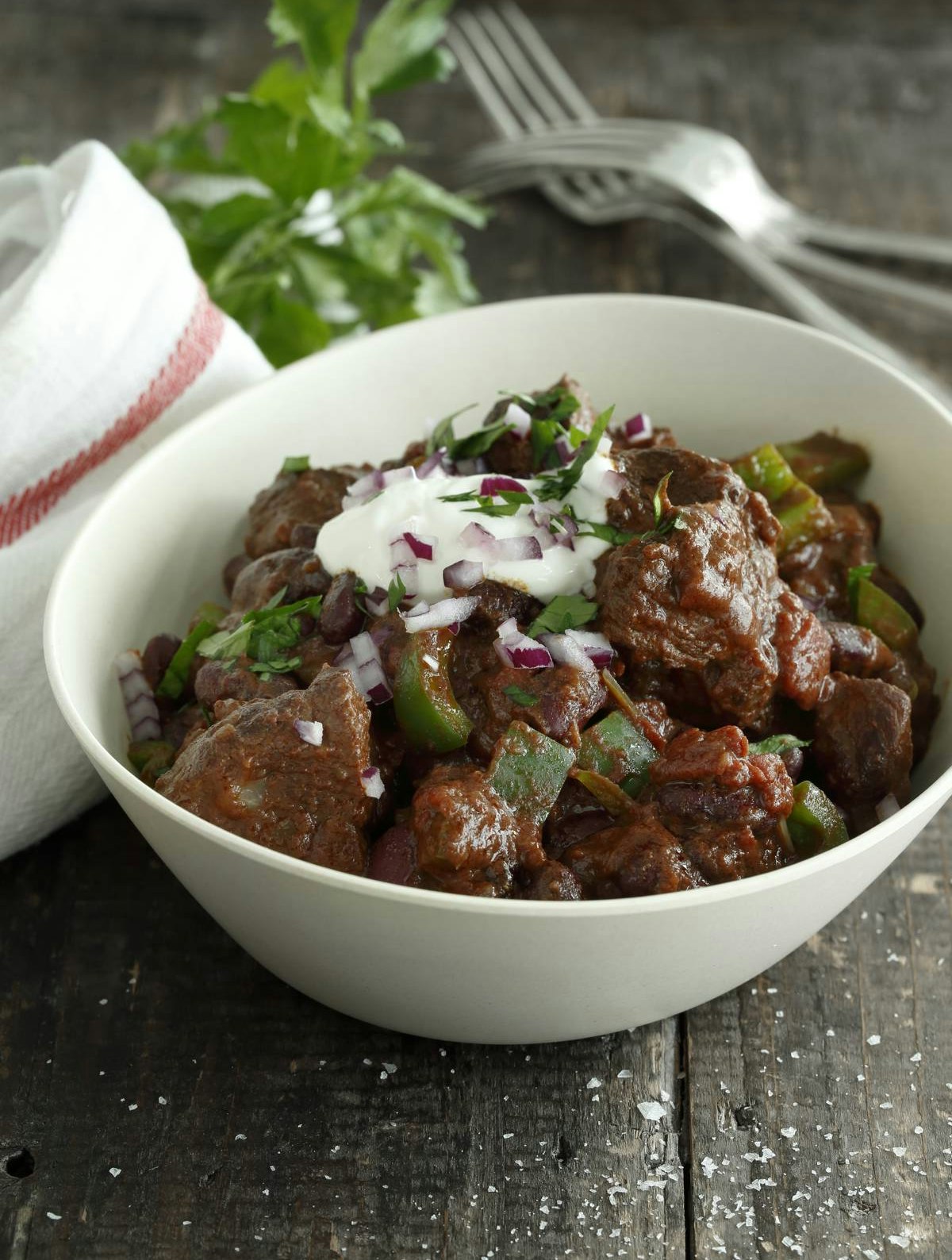 Chili con carne med oksetykkam