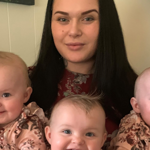 Sanne mistede 5 børn under graviditeten - nu er hun trillingemor