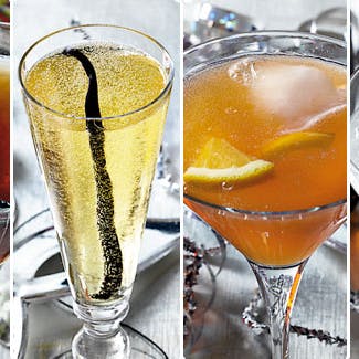 To forskellige cocktails til din nytårsmenu