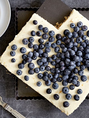 Cheesecake med blåbær